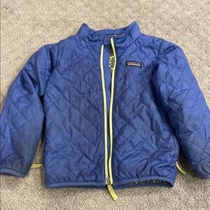 Patagonia Kids Blue Quilted Jacket